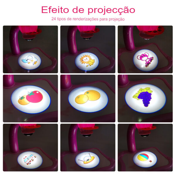 Mesa com Projetor para Desenhar, com Luz LED: para Aprender a Pintar, Brinquedo Educacional, Ferramenta de Aprendizagem, para Crianças - Image 8