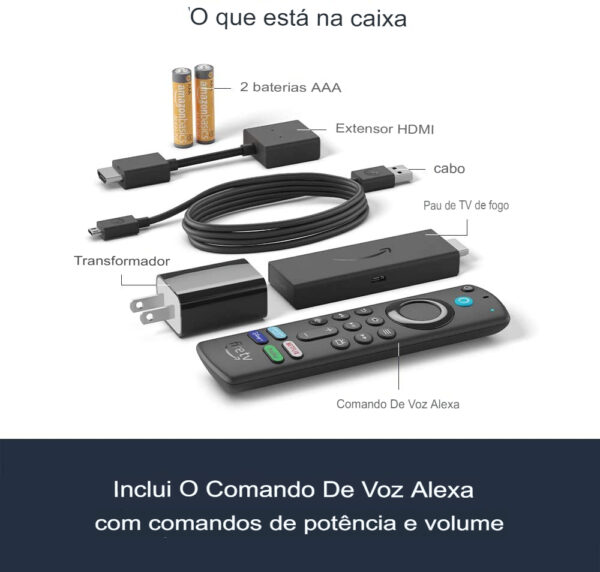 Fire TV Stick (3ª geração) com Alexa Voice Remote (inclui controles de TV) | Dispositivo de streaming HD - Image 5