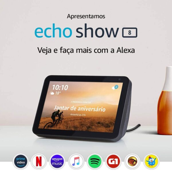 Novo Echo Show 8 (2ª geração, lançamento em 2021) | Tela inteligente HD com Alexa e câmera de 13 MP - Image 2