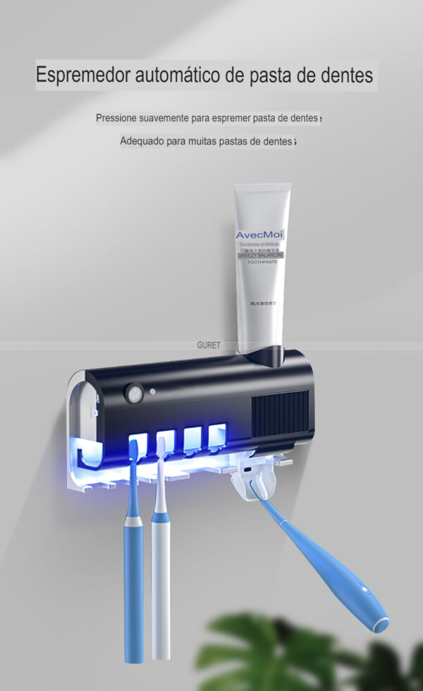 Suporte Escova de Dentes - Portátil com Luz UV (proteção e higiene por completo) - Image 14