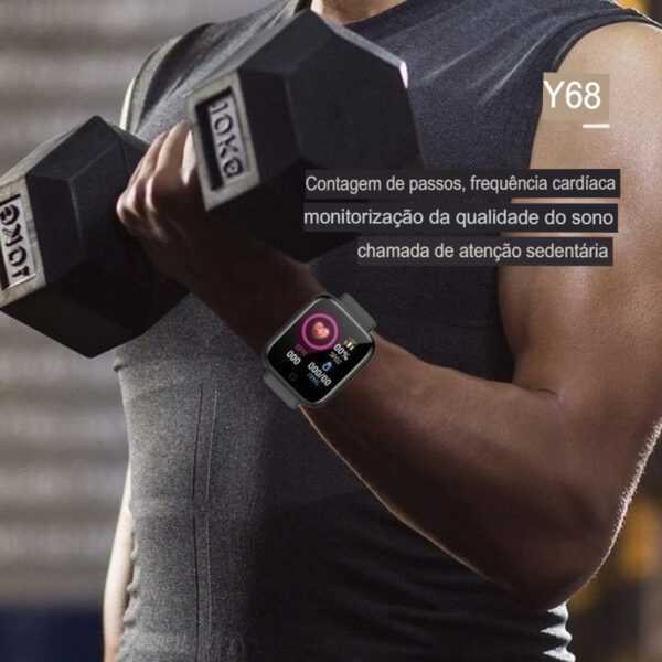 Novo Relógio SmartWatch Inteligente Bluetooth Eco IT 5 - Feminino/ Masculino (rastreador, fitness, pulseira de silicone) - Image 12