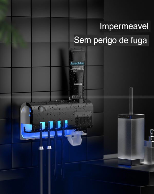 Suporte Escova de Dentes - Portátil com Luz UV (proteção e higiene por completo) - Image 15