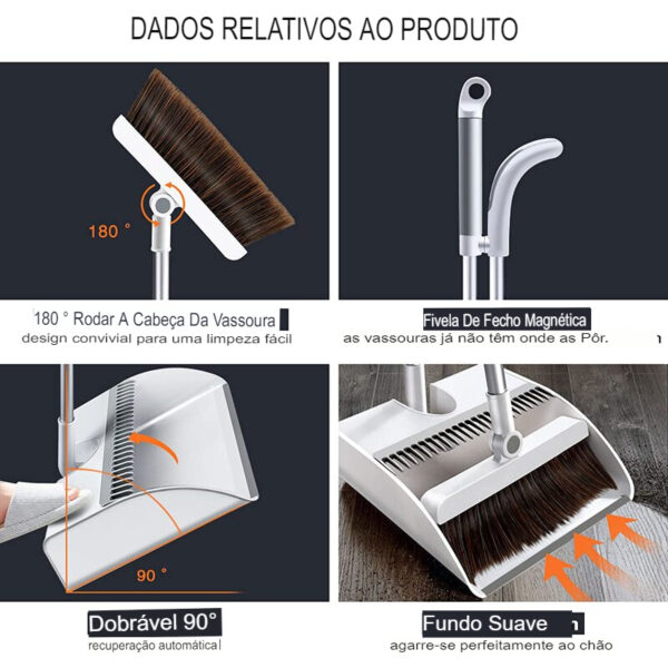 Conjunto de Vassoura Mágica (Potente Absorção) - Multifuncional, Econômica, Higiênica e Pratica nas Necessidades Inesperadas - Image 19