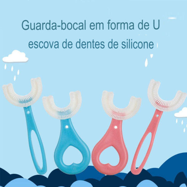 Nova Escova de Dentes 360º - Silicone, Limpeza Oral Completa, Macio, Escova Sem Machucar na Escovação, Segura, Divertida, Eficiente, Cuidados Convenientes (2 á 12 anos disponível). - Image 10