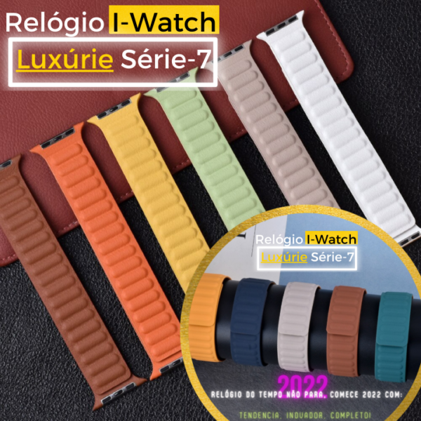 Relógio Pulseira Magnética - I-Watch Luxúre Série 7 - 100% Relógio Inteligente para homens e mulheres - tamanho: (38mm, 40mm, 41MM - 42mm, 44mm, 45mm) - Image 23