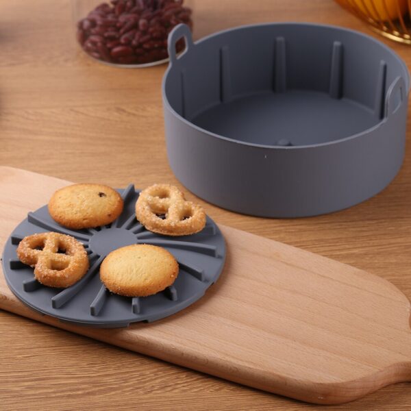 Forma de Silicone para Cozinhar  - para Micro-ondas, Forno, AirFryer: Suporta Altas Temperaturas, (reutilizável, praticidade na limpeza, para assar: pizza, bolo, legumes, verduras, frango, descongelar alimentos, etc) - Image 12