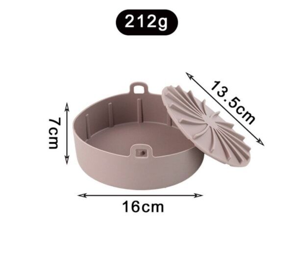 Forma de Silicone para Cozinhar  - para Micro-ondas, Forno, AirFryer: Suporta Altas Temperaturas, (reutilizável, praticidade na limpeza, para assar: pizza, bolo, legumes, verduras, frango, descongelar alimentos, etc) - Image 5