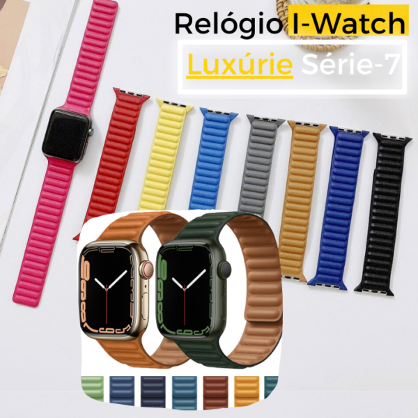 Relógio Pulseira Magnética - I-Watch Luxúre Série 7 - 100% Relógio Inteligente para homens e mulheres - tamanho: (38mm, 40mm, 41MM - 42mm, 44mm, 45mm) - Image 29