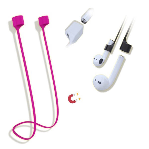 Correia Protetora Extra Suporte para Fones: AirPods, AirDots, Fones Bluetooth (geral) - de silicone (coloridos, prevenção: quedas, danos, perdas) auxilia em sua rotina, prático para correr, caminhar - Image 7