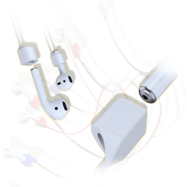 Correia Protetora Extra Suporte para Fones: AirPods, AirDots, Fones Bluetooth (geral) - de silicone (coloridos, prevenção: quedas, danos, perdas) auxilia em sua rotina, prático para correr, caminhar - Image 12