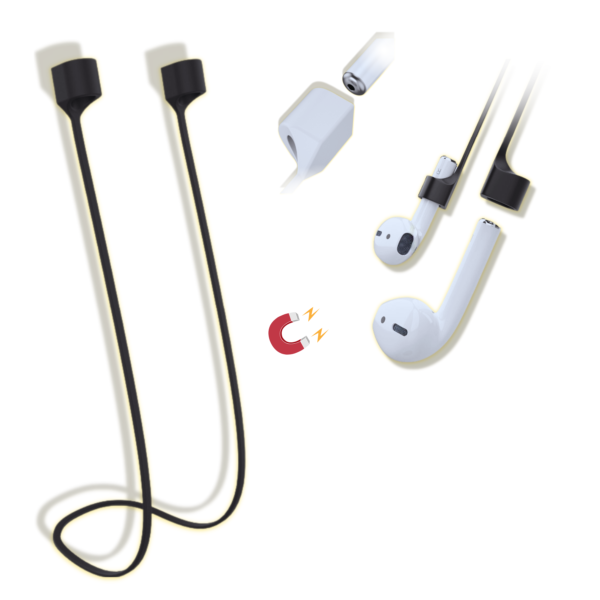 Correia Protetora Extra Suporte para Fones: AirPods, AirDots, Fones Bluetooth (geral) - de silicone (coloridos, prevenção: quedas, danos, perdas) auxilia em sua rotina, prático para correr, caminhar - Image 3