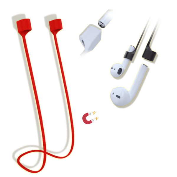 Correia Protetora Extra Suporte para Fones: AirPods, AirDots, Fones Bluetooth (geral) - de silicone (coloridos, prevenção: quedas, danos, perdas) auxilia em sua rotina, prático para correr, caminhar - Image 5